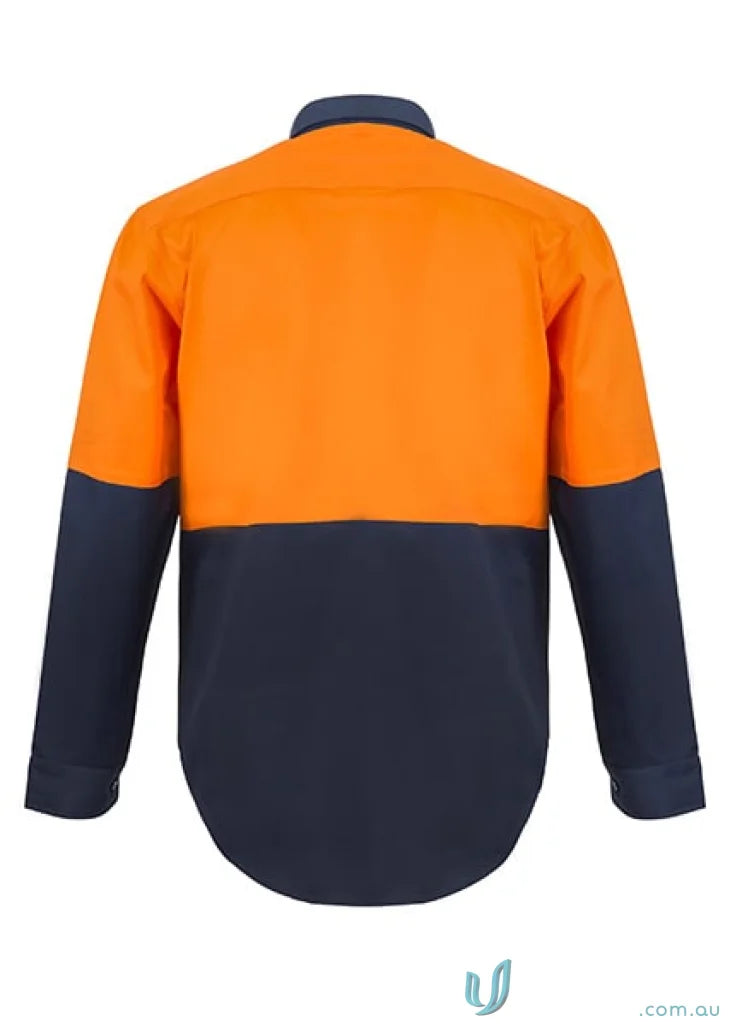 WorkCraft WS4254 Bright Yellow Navy Blue Two Tone Workwear Shirt