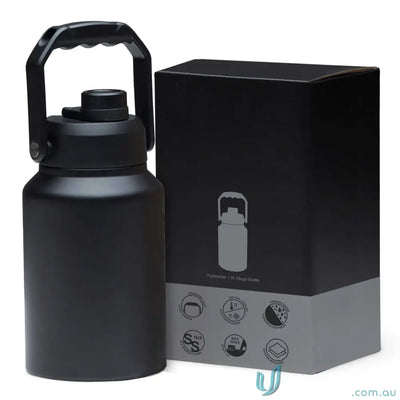 1.9L water bottle IGHSMB HydraSite 1.9L Mega Bottle â€“ Durable Stainless Steel Water Container