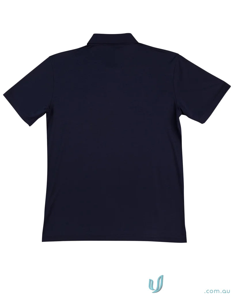 Navy blue Winning Spirit ICON CoolDry Textured Polo for stylish workwear solutions