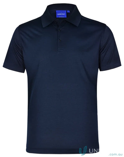 Navy blue Winning Spirit ICON CoolDry Textured Polo for awesome workwear solutions