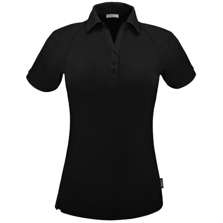 Anti-bacterial Shirt 1167 Infinity Ladies Cool Dry Polo Shirt in Black