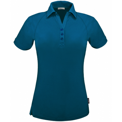 Anti-bacterial Shirt 1167 Infinity Ladies Cool Dry Polo Shirt in Teal