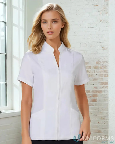 IWG EMB Ladies SS Tunic with mechanical stretch fabric for winning spirit women