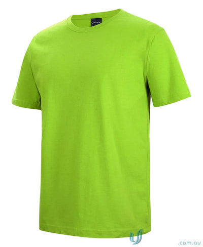 Bright lime green 1HTJBs tee with classic fit crew neck for casual style
