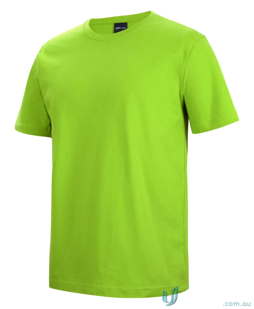 Bright lime green 1HTJBs tee with classic fit crew neck for casual style