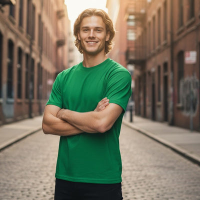 Vibrant green JBs 1HTJB’s tee, classic fit crew neck t-shirt