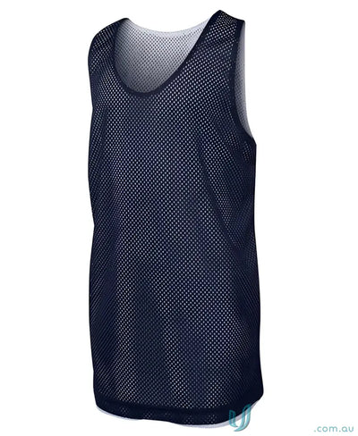 Navy blue mesh fabric sports scrimmage vest from JBS Adults Basketball Code 7kbs2