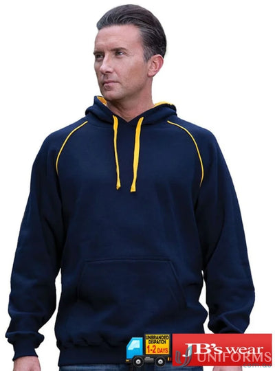 JBs 3CFH Adults Contrast Fleecy Hoodie