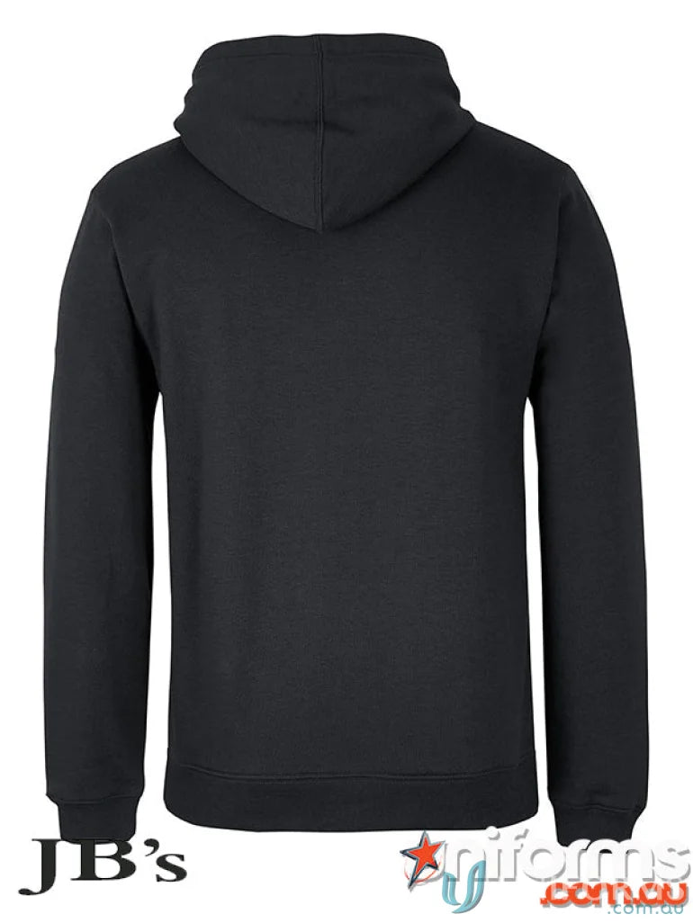 Black hooded sweatshirt from JBs Adults Zip Hoodie for a cool urban fit look