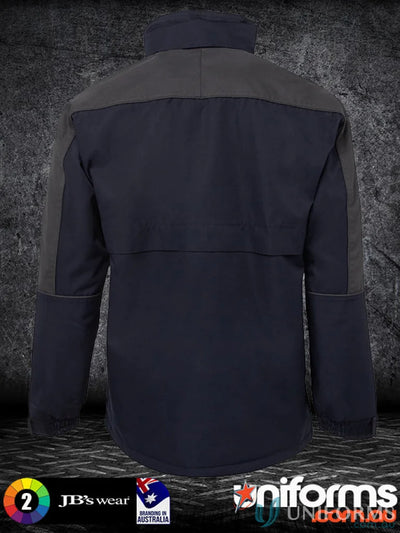 Dark blue and gray work jacket with two pockets from JBs AT Jacket for uniforms