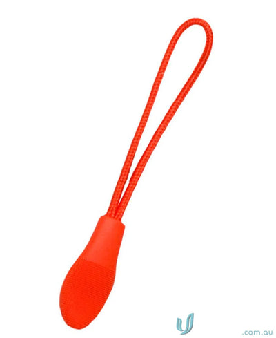 Orange changeable zip puller with looped cord for JB’s Changeable Zip Puller 3Czp