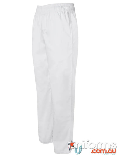 White JBs Chef Elasticated Pant with hidden key loop, perfect chef elasticated pant