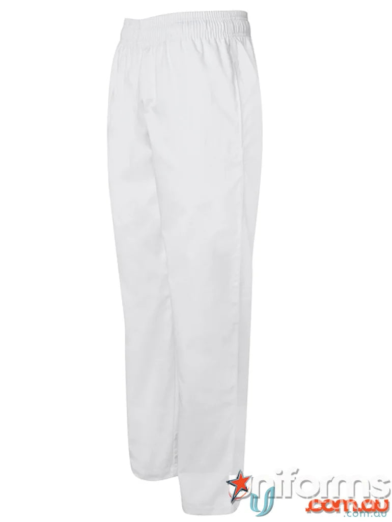 White JBs Chef Elasticated Pant with hidden key loop, perfect chef elasticated pant