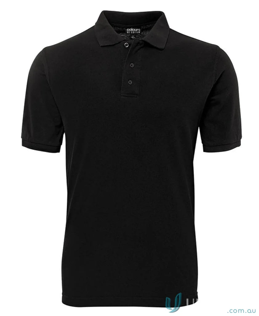 JBs S2MP Cotton Pique Polo in Black