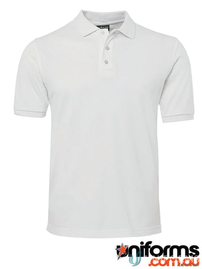JBs S2MP Cotton Pique Polo in White front product image
