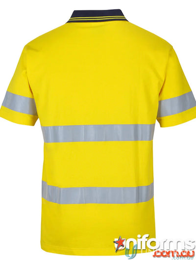 Yellow high-visibility polo shirt from JB’S HI VIS work uniforms collection