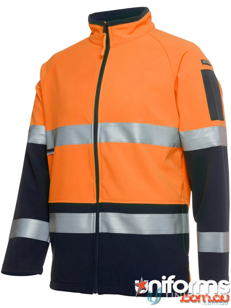 Orange and navy JBs HiVis jacket with reflective tape for added protection and sun protection