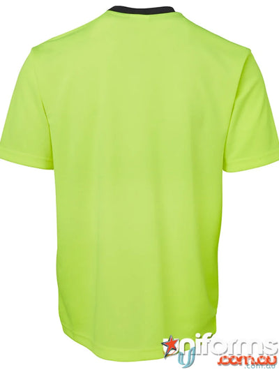 Neon yellow JBs HiVis T-Shirt ideal for work uniforms and workwear safety gear