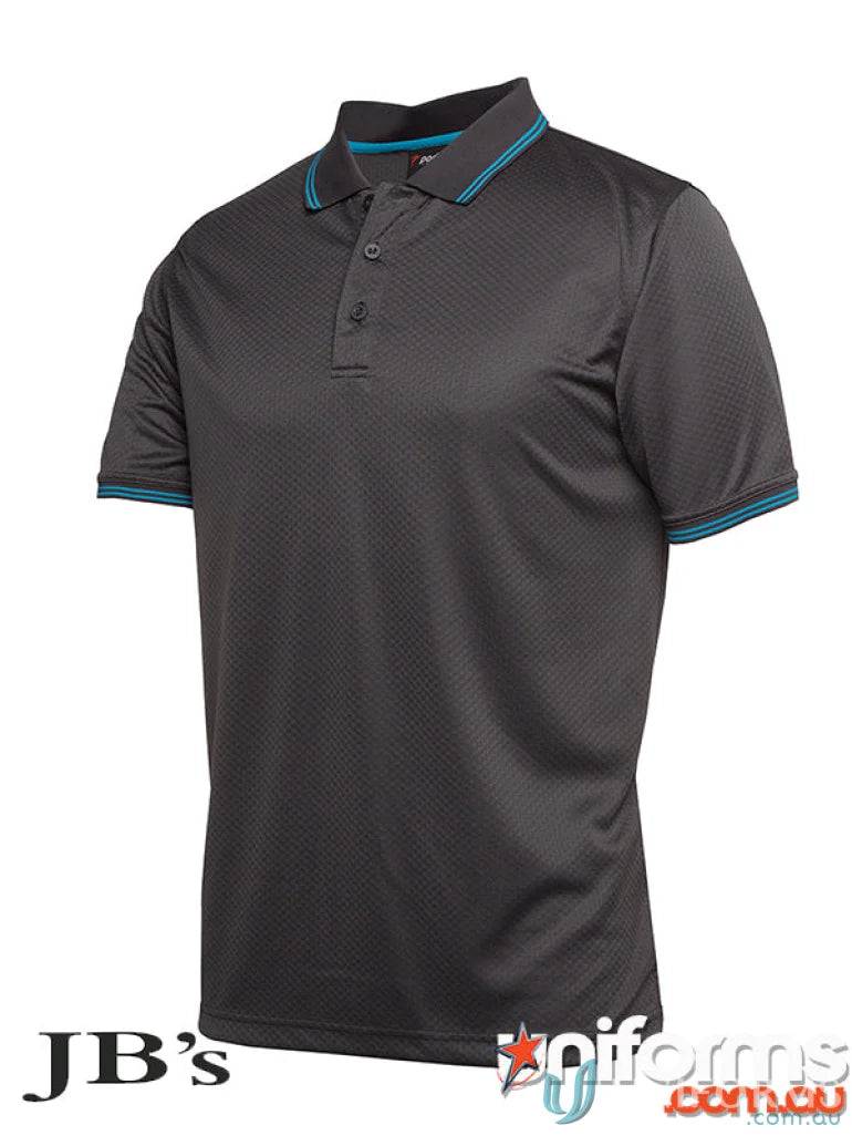 JB’s Jacquard Contrast Polo shirt with stay cool design and contrast colour tipping