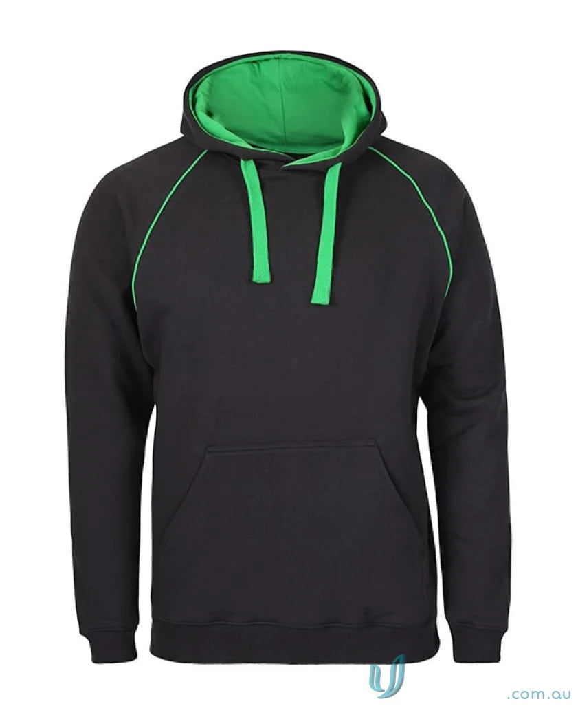 Black hoodie with green trim from JB’s Kids Contrast Fleecy Hoodie collection