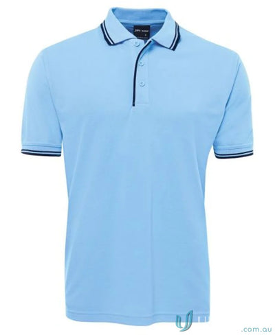 Kids contrast polo shirt with dark trim and reinforced herringbone tape by Jb’s Kids Contrast