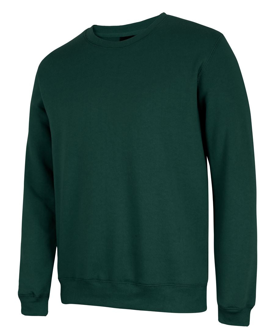 JBs Kids fleecy sweat urban fit dark green crewneck with ribbed cuffs