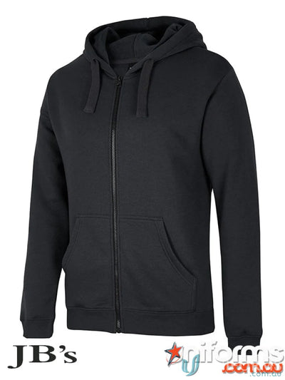 Kids zip hoodie JB’s Kids Zip in plain black with front pouch pocket for comfy style