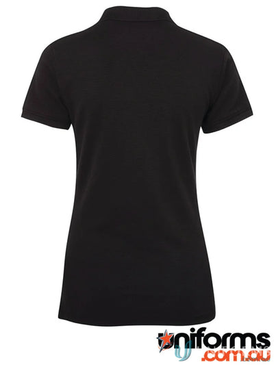 Black cotton ottoman polo from JBs Ladies Colours of Cotton Ottoman Polo collection