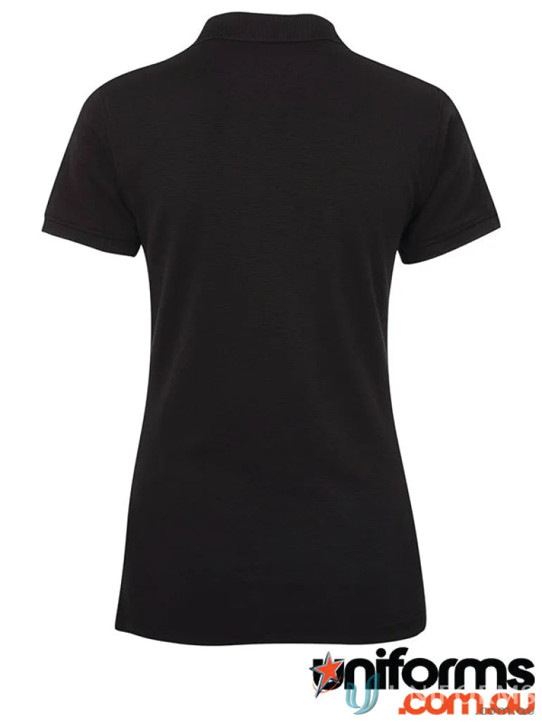 Black cotton ottoman polo from JBs Ladies Colours of Cotton Ottoman Polo collection