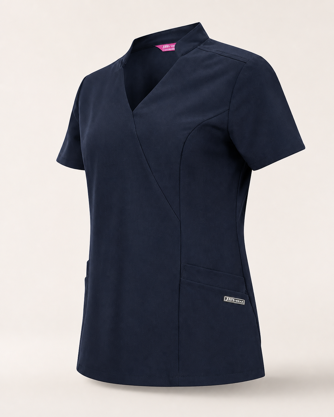 JB'S Ladies Nu Mandarin Collar Scrub Top