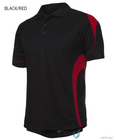 Black and red JBs Ladies Podium Bell Polo with a comfy fit for ladies podium bell season