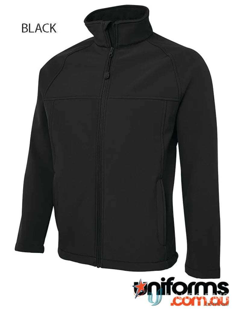 Black JBs Layer Softshell Jacket, stylish softshell jacket for outdoor adventures