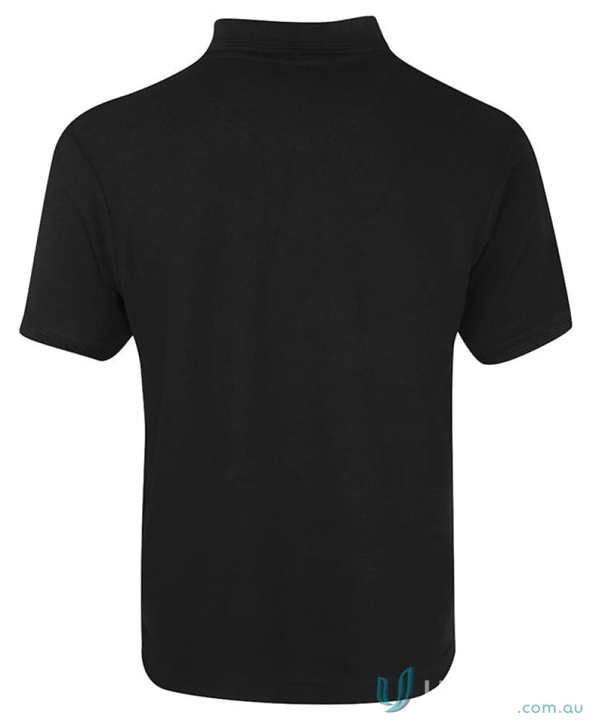 Black short-sleeved pique polo shirt from JBs Pique Polo with UPF protection