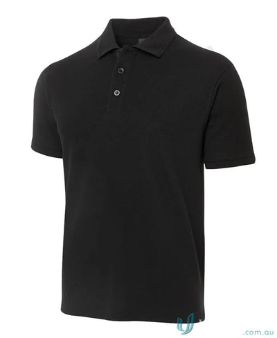 Black JBs Pique Polo with UPF protection and classic short-sleeve design