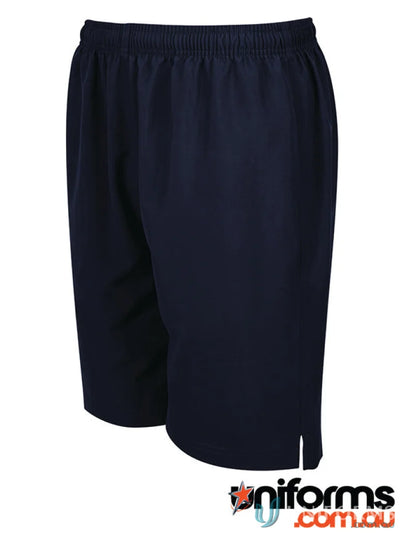 Navy blue JBS Podium Adults sport short 7NSS with a classic fit for active wear