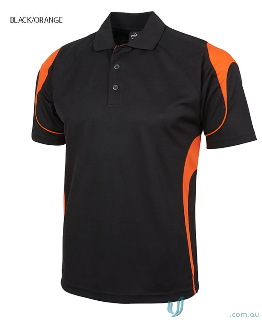 JBs Podium Black and Orange Polo Shirt for stay cool urban fit style