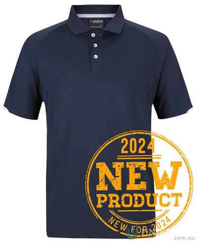 Navy blue JB’s Podium Contrast Stretch Polo shirt for unmatched comfort and style