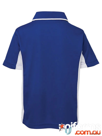 Blue and white JBs Podium Kids Contrast Polo shirt for kids casual wear