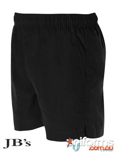 Kids sport shorts JB’s Podium with black elastic waist and side pockets in polyester mesh