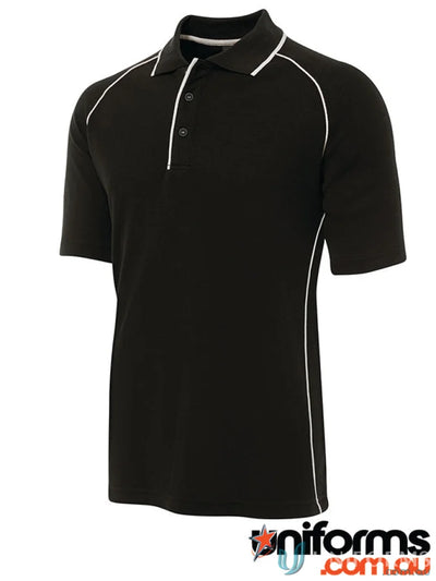 Black JBs Ragan Polo shirt with white trim perfect for casual wear