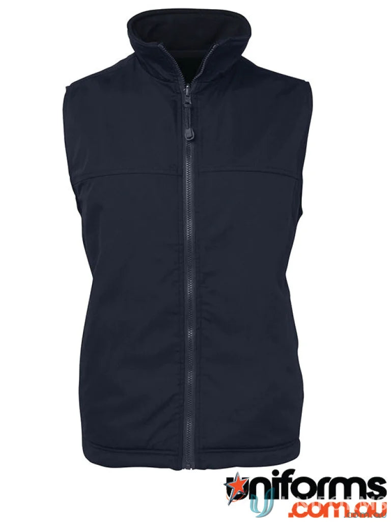 Navy blue JBs Reversible Vest with polar fleece lining and interchangeable zip