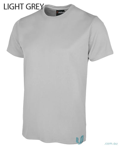Light grey JB’S Wear Podium Poly Tee perfect for sun protection for kids