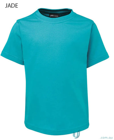 Jade-colored short-sleeved kids tee from JBs Wear 1kt with classic fit design