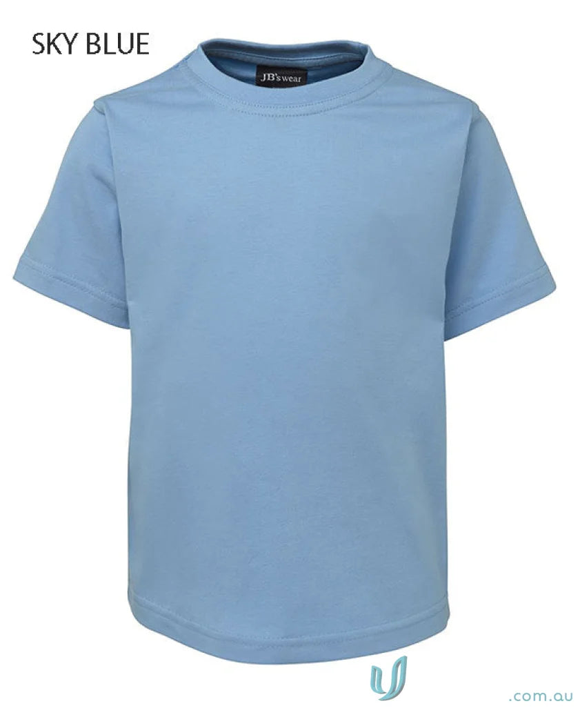Sky blue short-sleeved kids tee from JBs Wear Kids Tee with classic fit