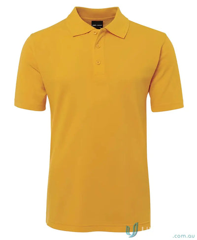 Mustard-colored polo shirt from Men in Classic Fit Polo Code 2KP by JBs Kids