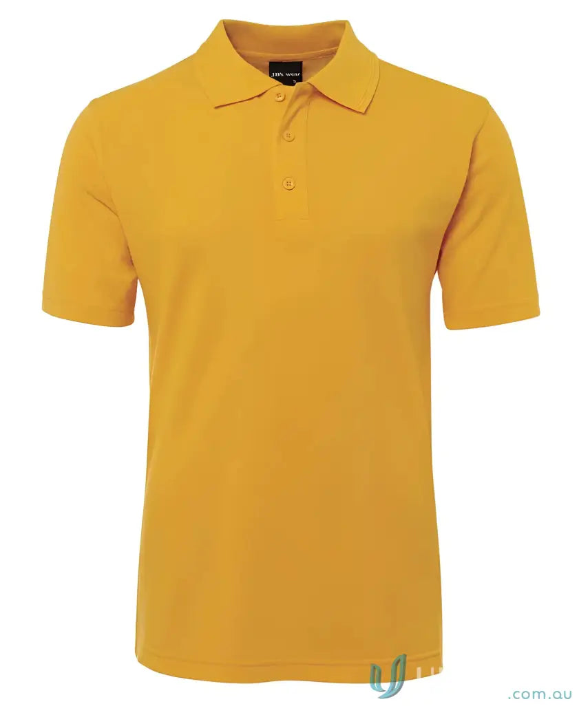 Mustard-colored polo shirt from Men in Classic Fit Polo Code 2KP by JBs Kids