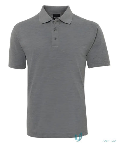 Gray polo shirt from Men in Classic Fit Polo Code 2KP Shirts by JBs Kids