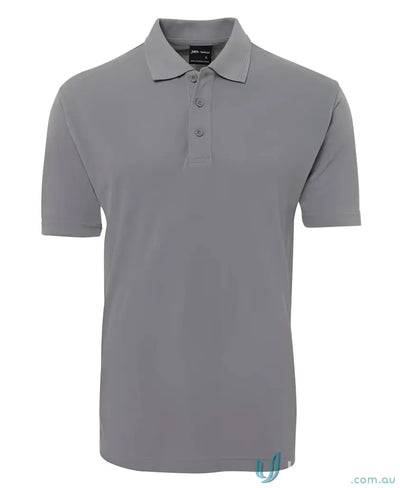 Gray short-sleeved polo shirt from Men in Classic Fit Polo Code 2KP for JBs Kids