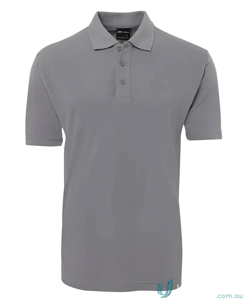 Gray short-sleeved polo shirt from Men in Classic Fit Polo Code 2KP for JBs Kids