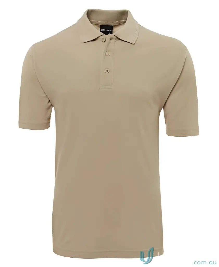 Khaki polo shirt from Men in Classic Fit Polo Code 2KP Shirts by JBs Kids